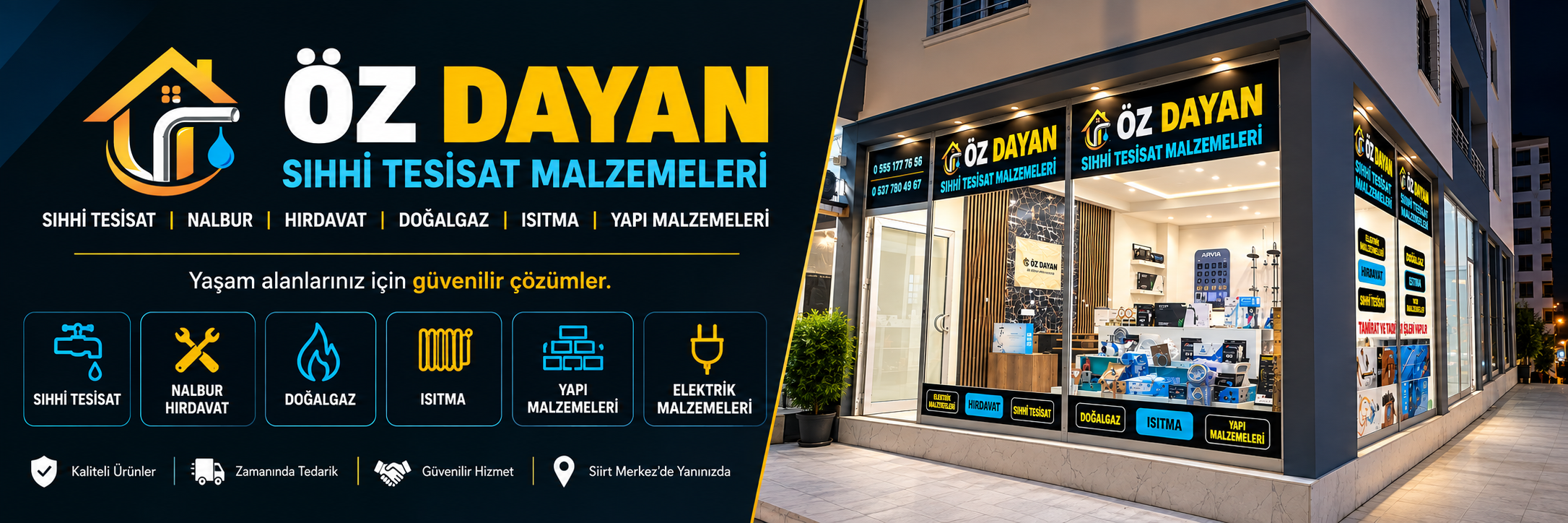 Öz Dayan mağaza ve marka tanıtım bannerı
